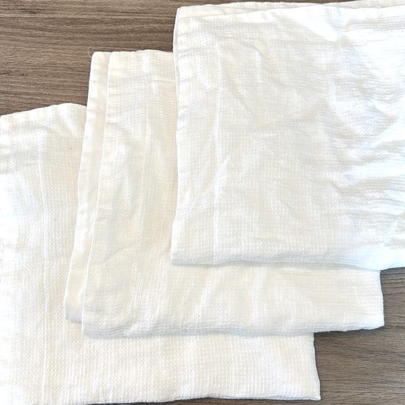 Pottery Barn Bedding Pottery Barn Waffle Linen Euro Shams Set Of 3